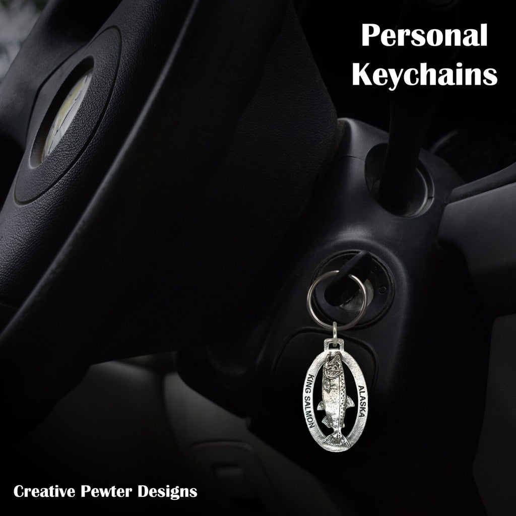 Alaska King Salmon Keychain A600KC