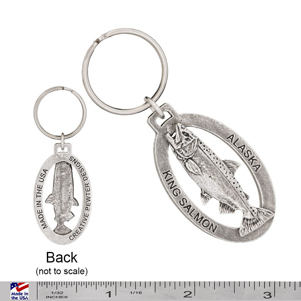 Alaska King Salmon Keychain A600KC