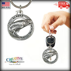 Alaska King Salmon Keychain A601KC