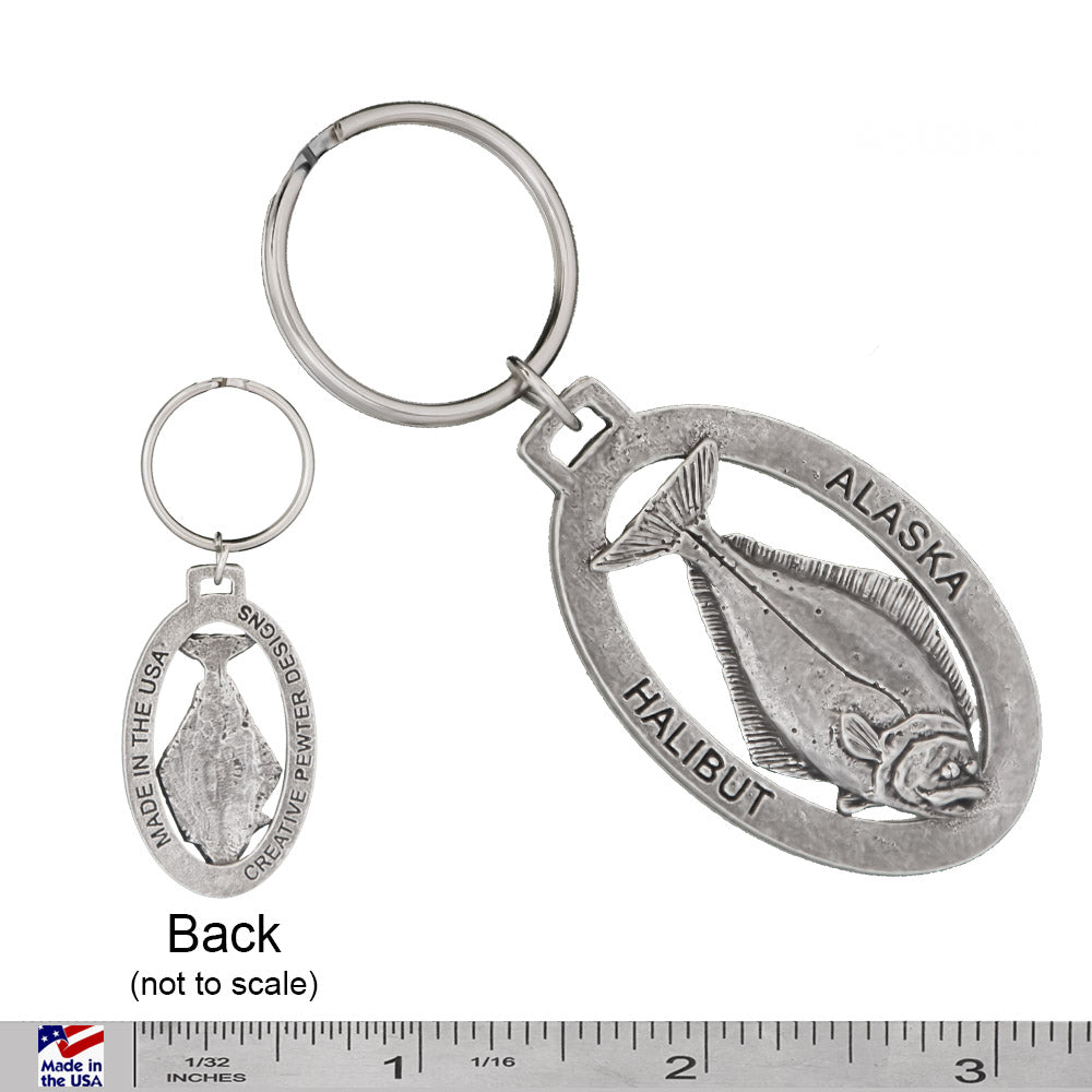 Halibut Alaska Keychain A608KC