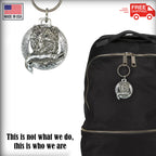 Grizzly with Salmon Alaska Keychain A610KC