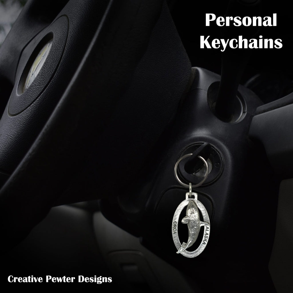 Alaska Orca Whale Keychain A612KC