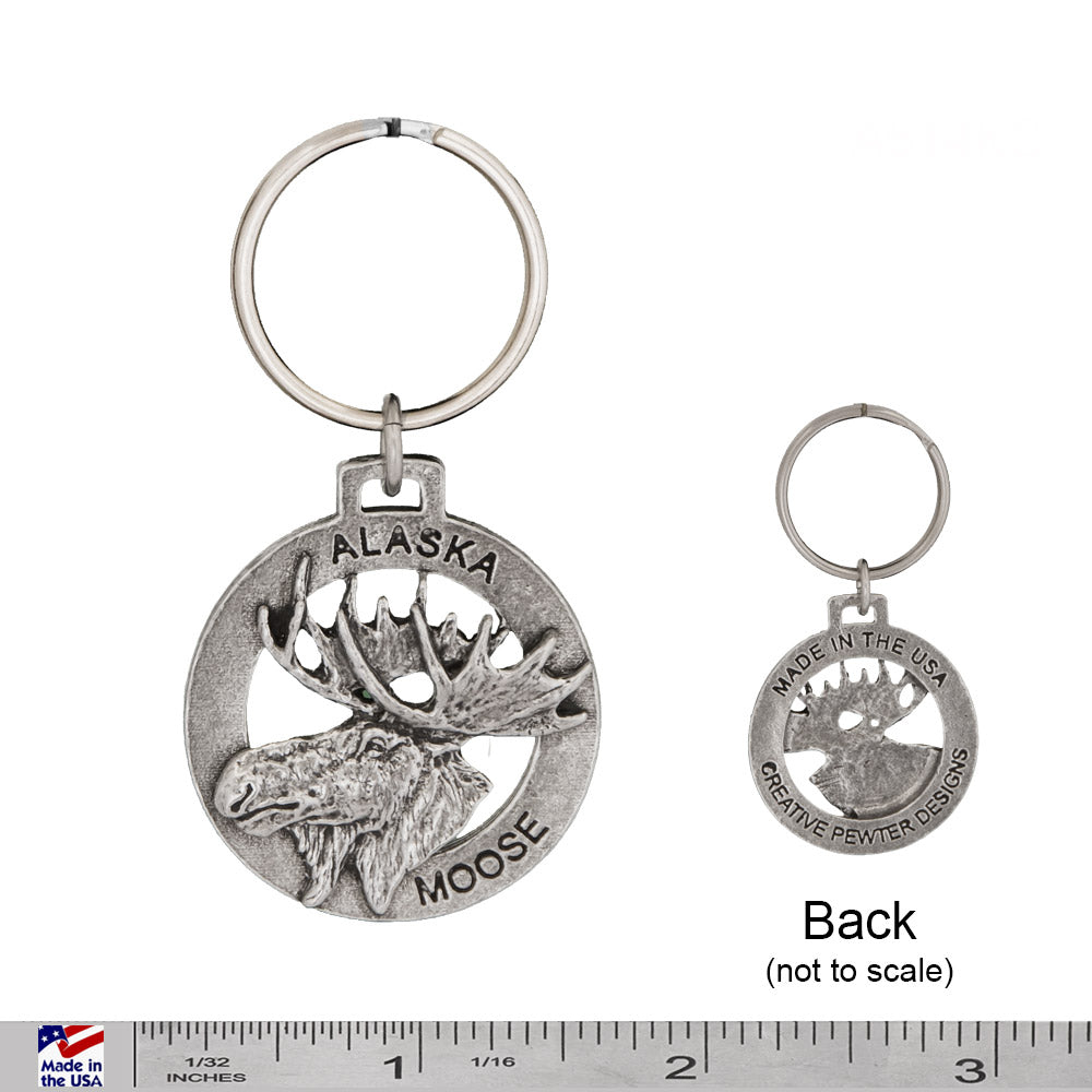 Moose Head Alaska Keychain A614KC