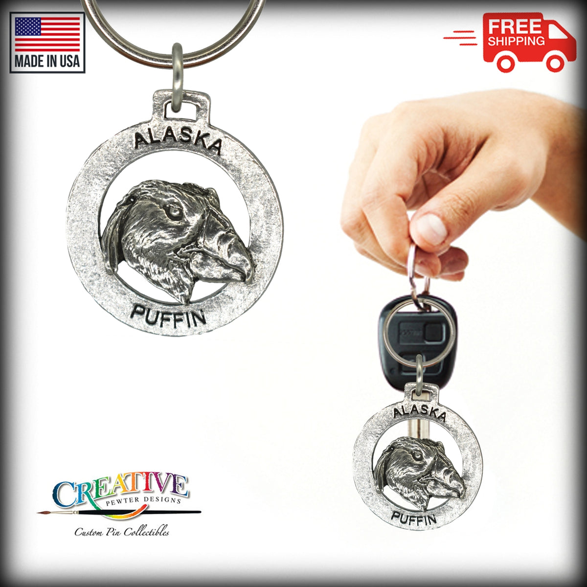 Alaska Puffin Keychain A620KC