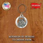 Alaska Wolf Head Keychain A622KC