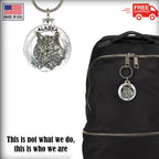 Alaska Wolf Head Keychain A622KC