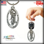 Alaska Skeleton Fish Keychain A624KC