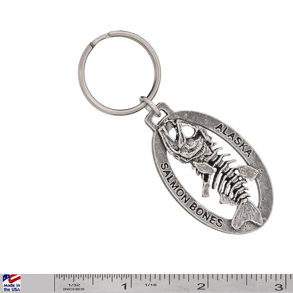 Alaska Skeleton Fish Keychain A624KC