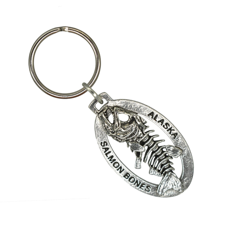 Alaska Skeleton Fish Keychain A624KC