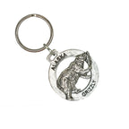 Alaska Grizzly Walking with Salmon Keychain A626KC