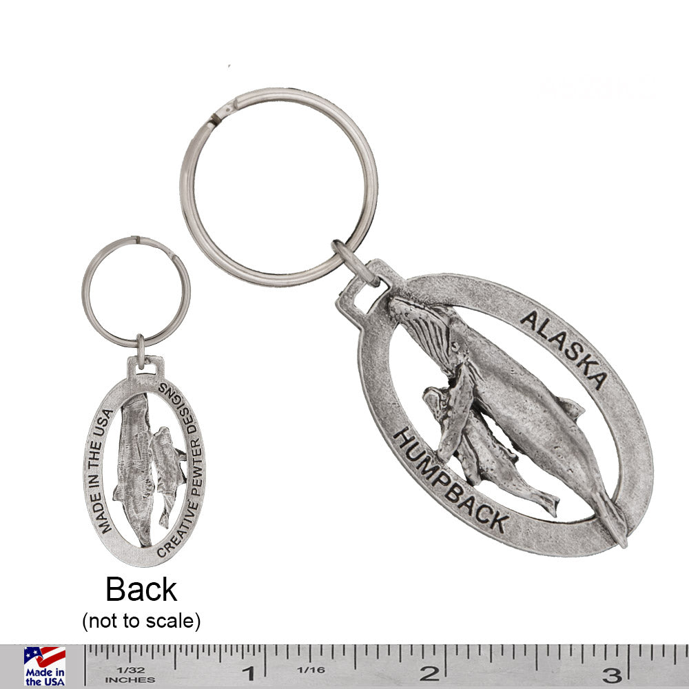 Alaska Humpback Whale Mother and Baby Keychain A628KC