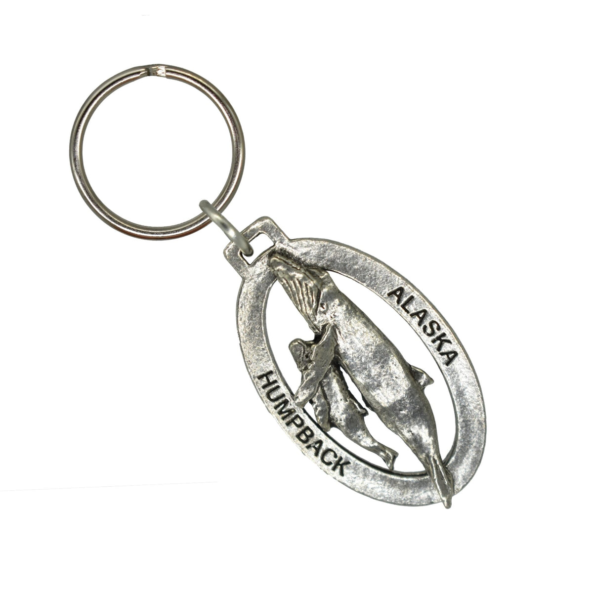 Alaska Humpback Whale Mother and Baby Keychain A628KC
