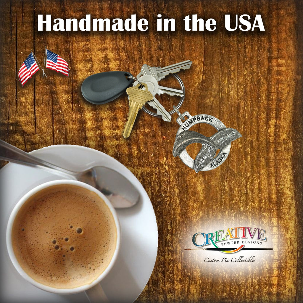 Alaska Whale Tail Keychain A630KC