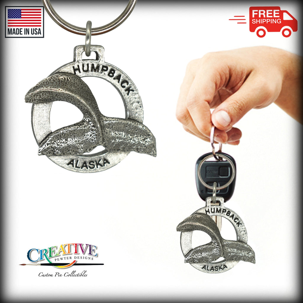 Alaska Whale Tail Keychain A630KC
