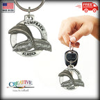 Alaska Whale Tail Keychain A630KC