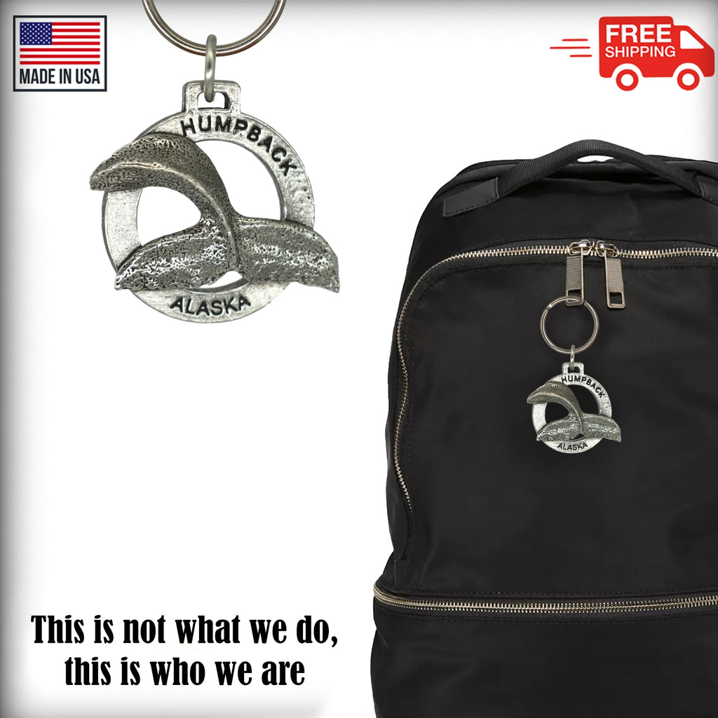 Alaska Whale Tail Keychain A630KC