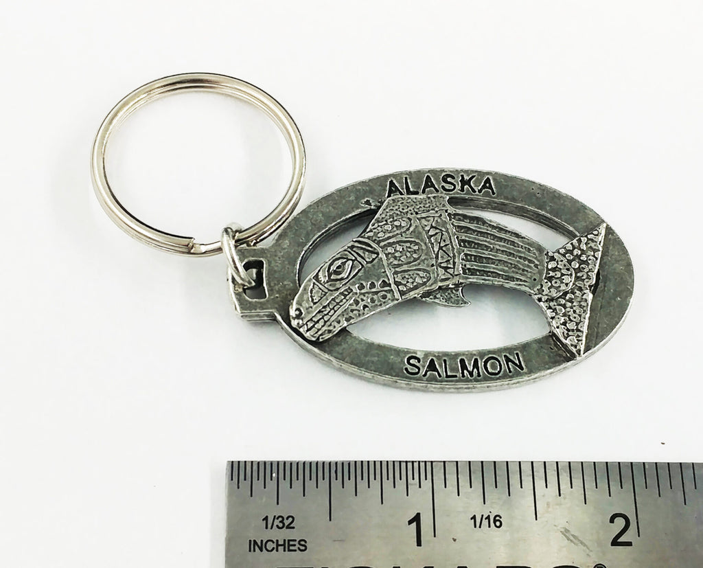 Alaska Native Salmon Keychain A632KC