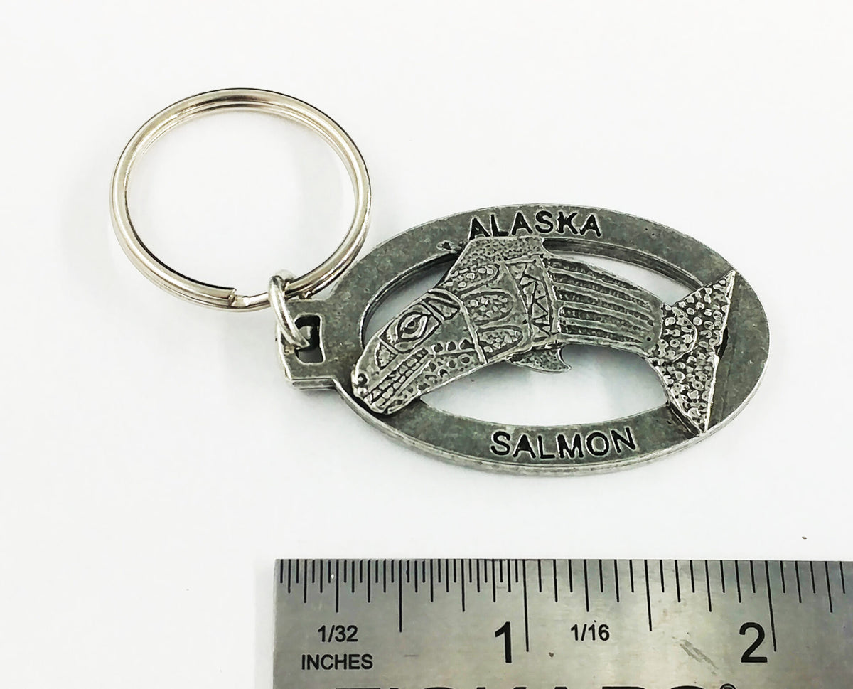 Alaska Native Salmon Keychain A632KC