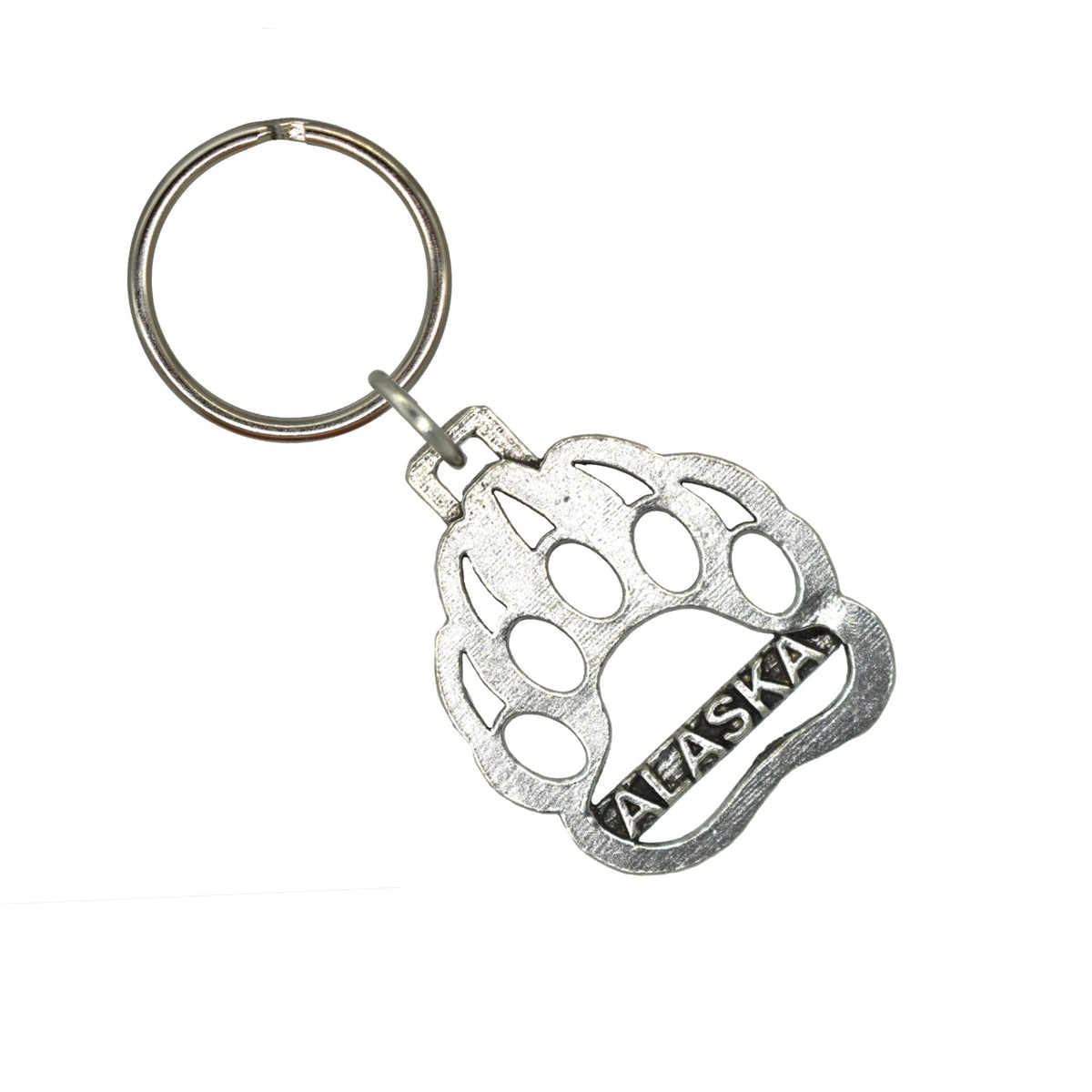 Alaska Bear Print Keychain A644KC