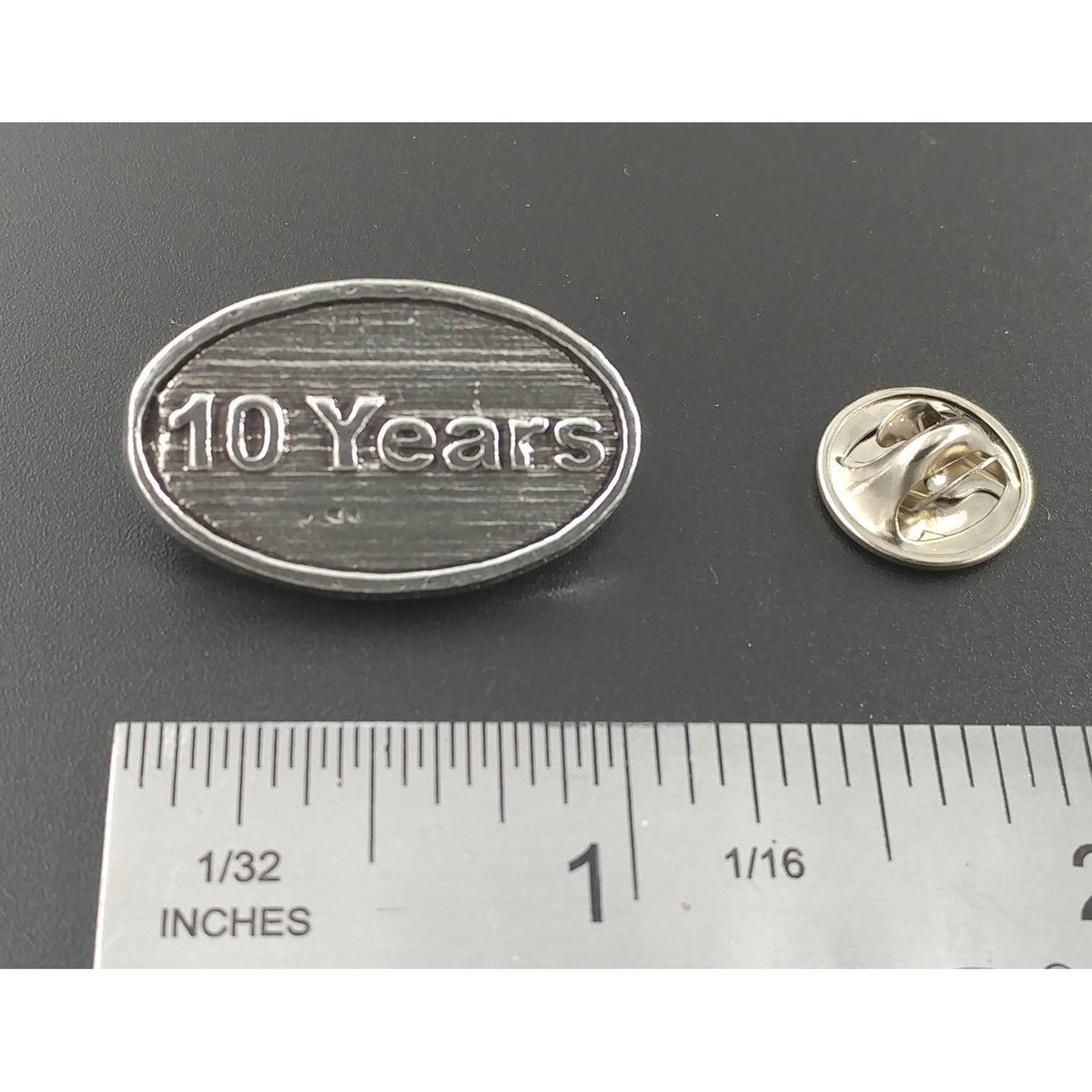 Ten Year Pin 10 Year Pin | Handcrafted Wearable Art by Creative Artisan