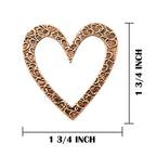 A handcrafted Big Heart Pin next to a ruler, available for sale at Creativeartisan.com - the image offers a sense of scale