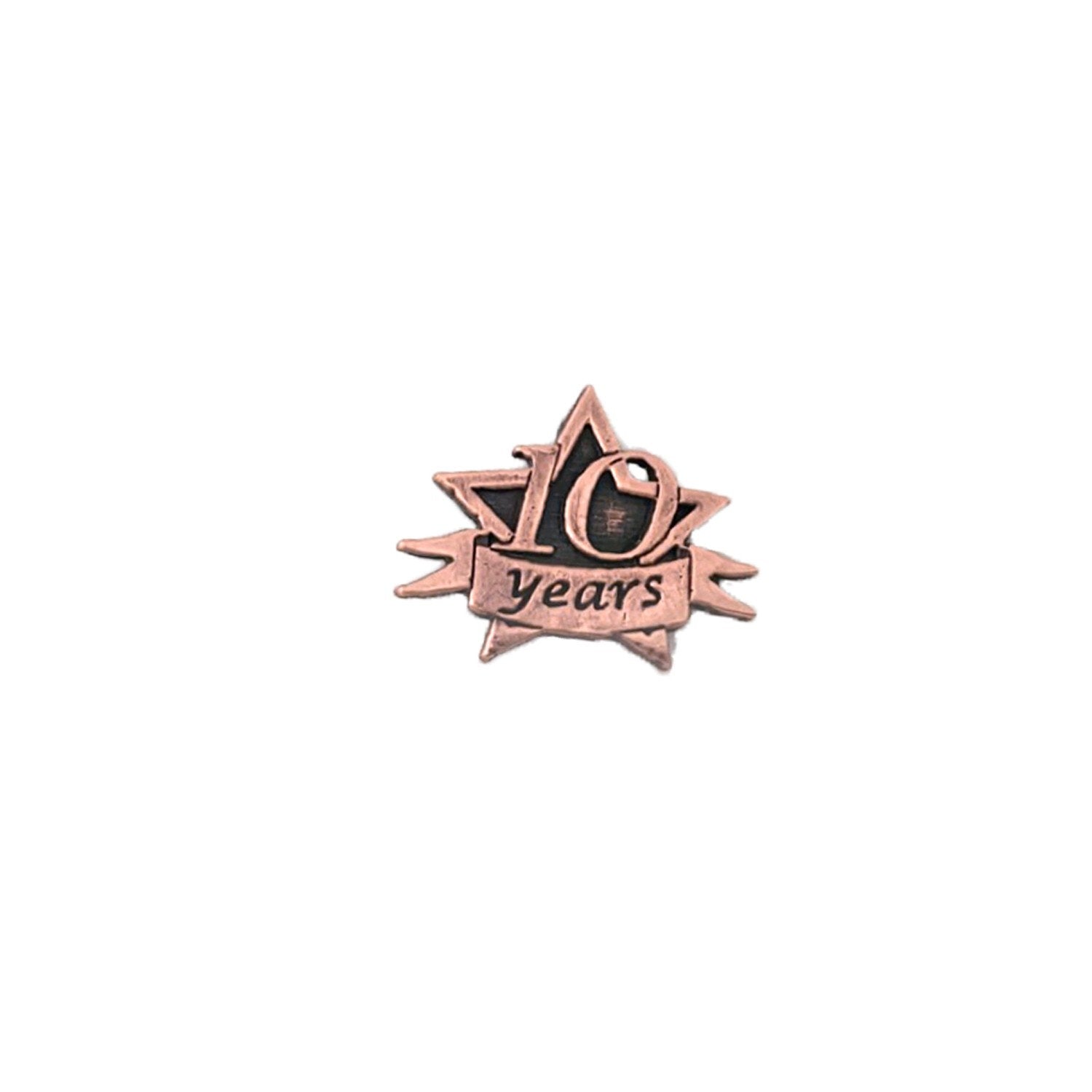 10 Year Star Pin