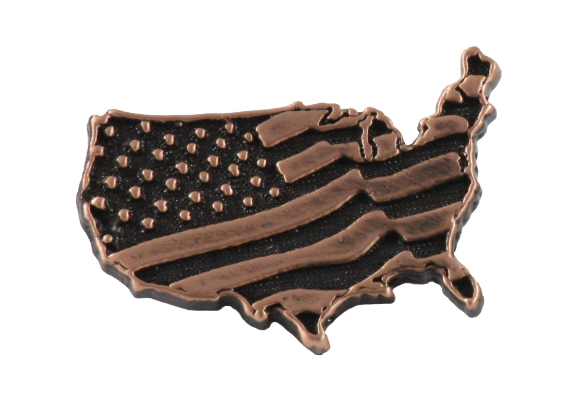 American Flag In Usa Outline Large Magnet A171