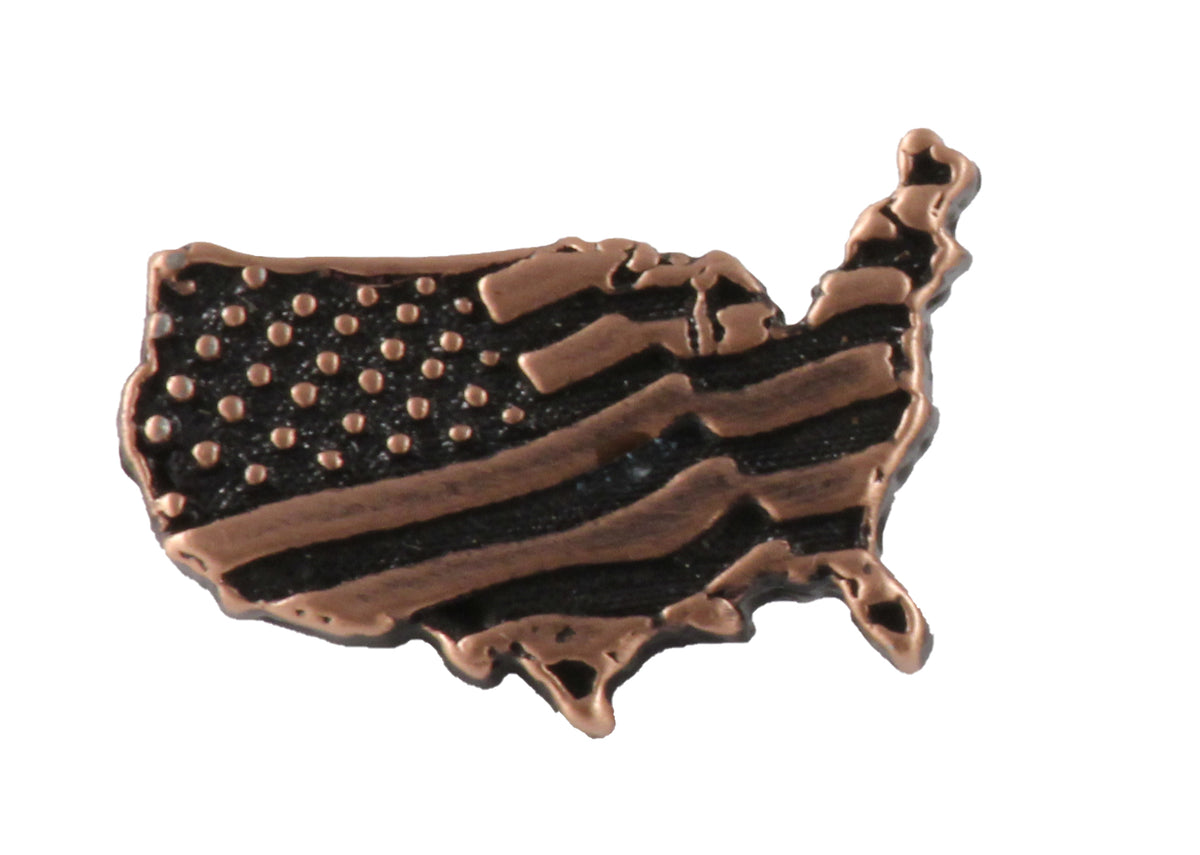 American Flag In USA Outline Small Magnet A172