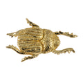 Detailed Gold Plated Beatle Pin that can be worn on a hat, jacket, backpack, etc.