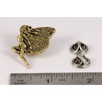A handcrafted Fairy Pin next to a ruler, available for sale at Creativeartisan.com - the image offers a sense of scale