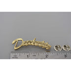 A handcrafted Dudette Pin next to a ruler, available for sale at Creativeartisan.com - the image offers a sense of scale