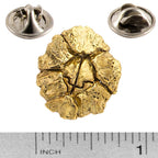 A handcrafted Barnacle Pin next to a ruler, available for sale at Creativeartisan.com - the image offers a sense of scale