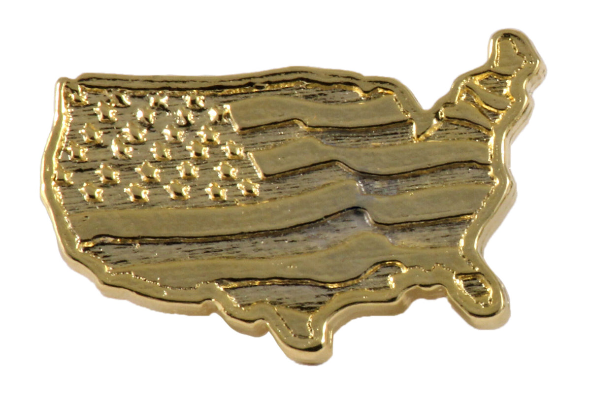 American Flag In Usa Outline Large Magnet A171