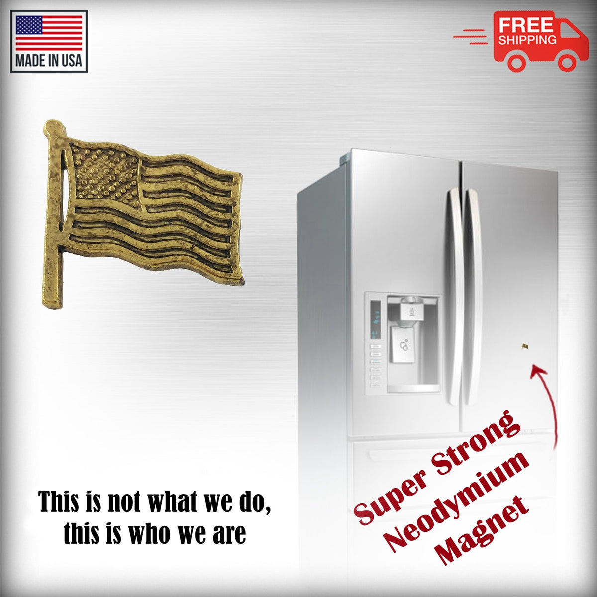 American Flag Waving Magnet A173