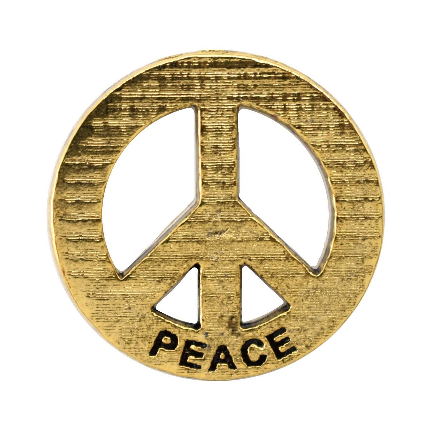 Peace Imprinted with Peace Pin
