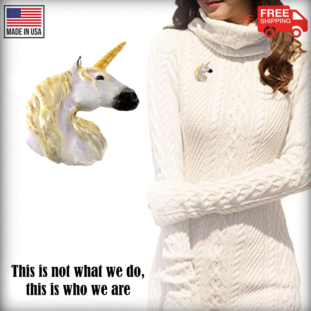 Unicorn Head Premium Pin A105PR