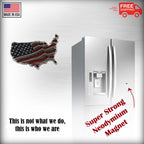 American Flag In USA Outline Small Magnet A172