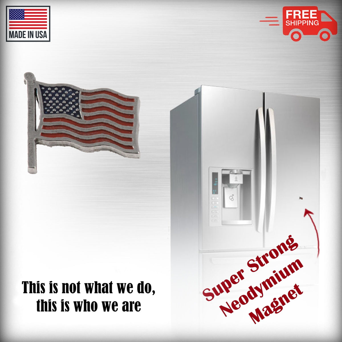 American Flag Waving Magnet A173