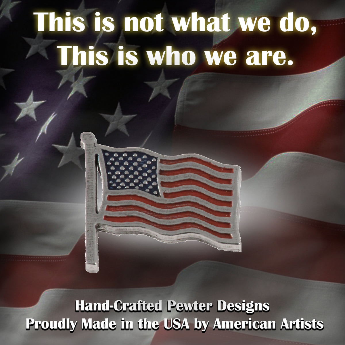 American Flag Waving Magnet A173