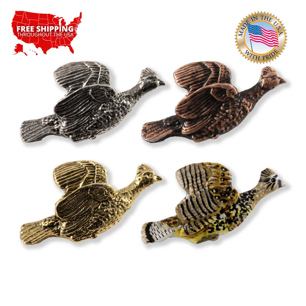Ruffed Grouse Flying Pin B029