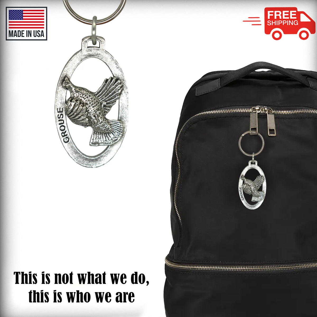 Ruffed Grouse Keychain B030KC