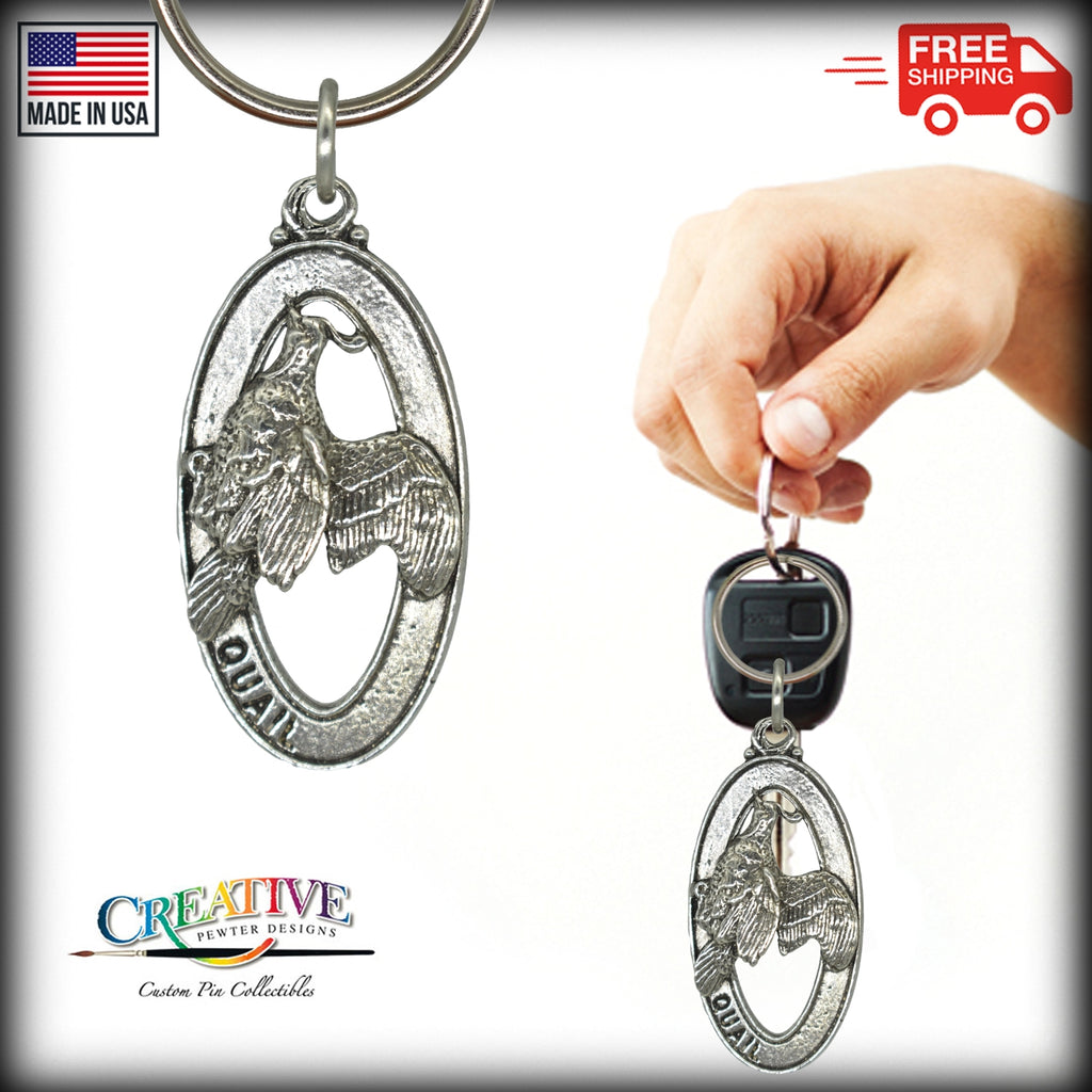 California Quail Keychain B031KC