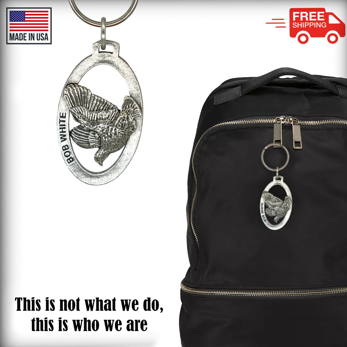 Bobwhite Quail Keychain B033KC