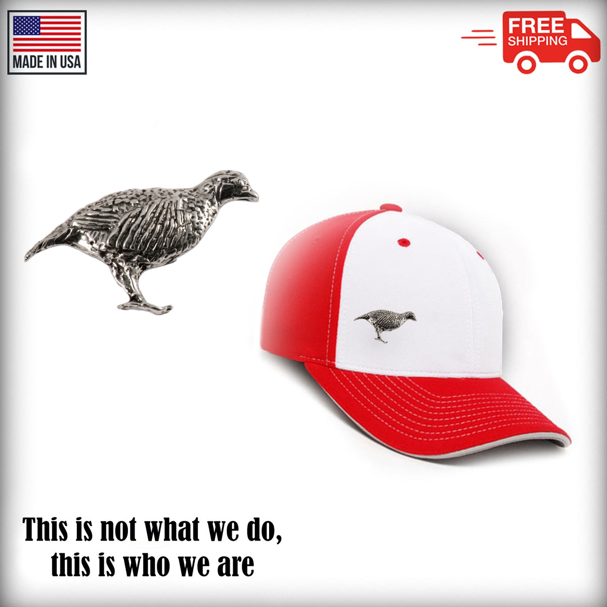 Chukar Bird Pin B035