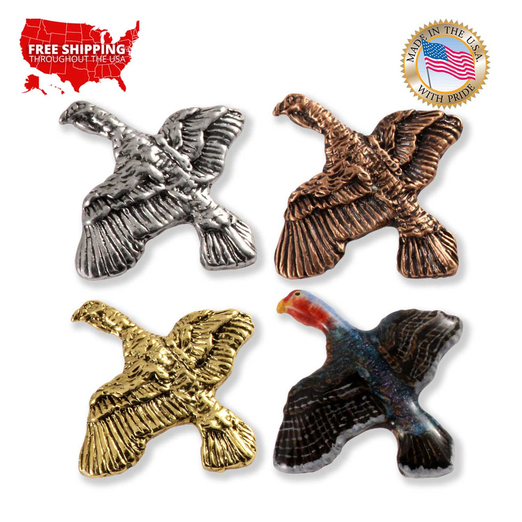 Turkey Flying Small Pin B039