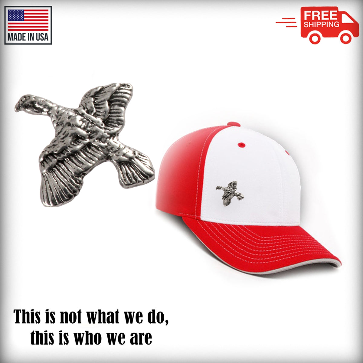 Turkey Flying Small Pin B039