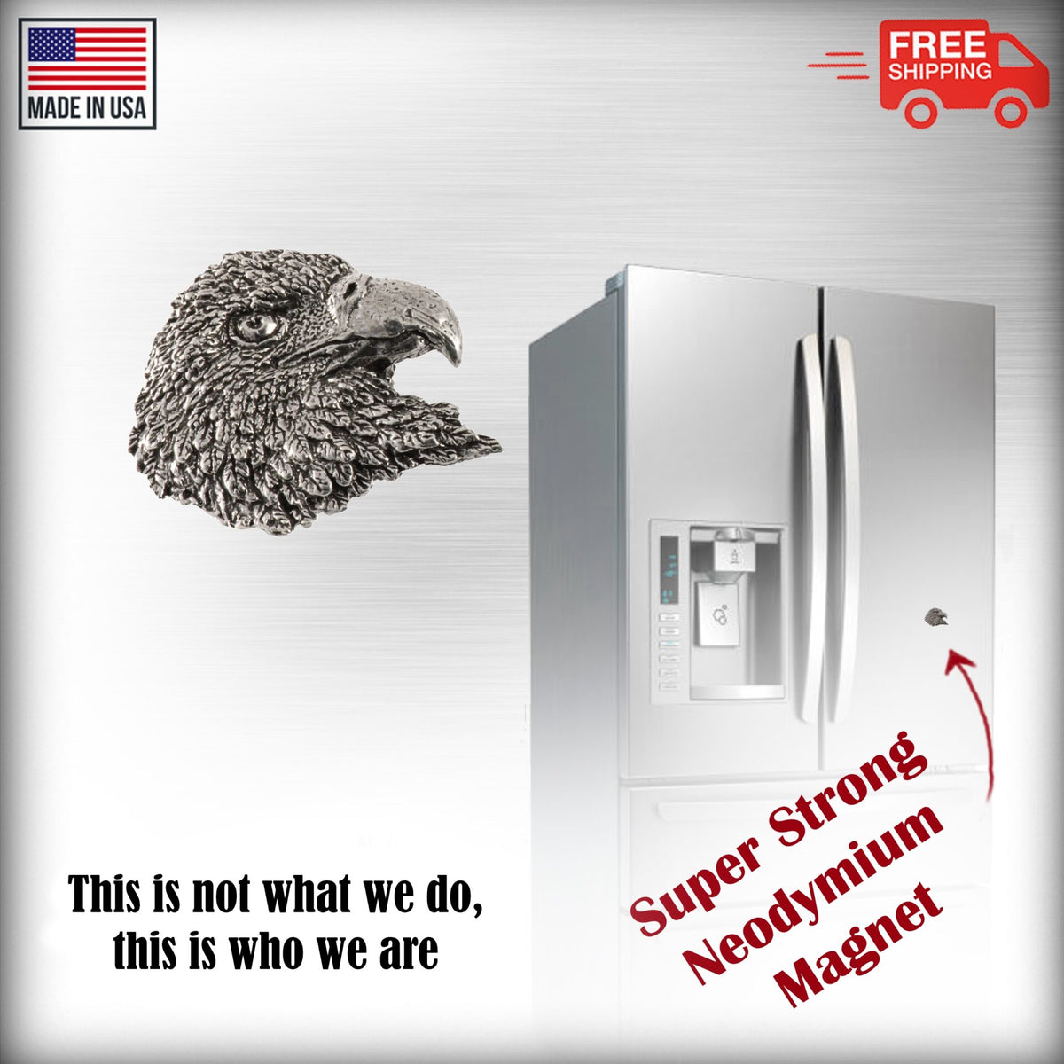 Bald Eagle Head Premium Magnet B050PR