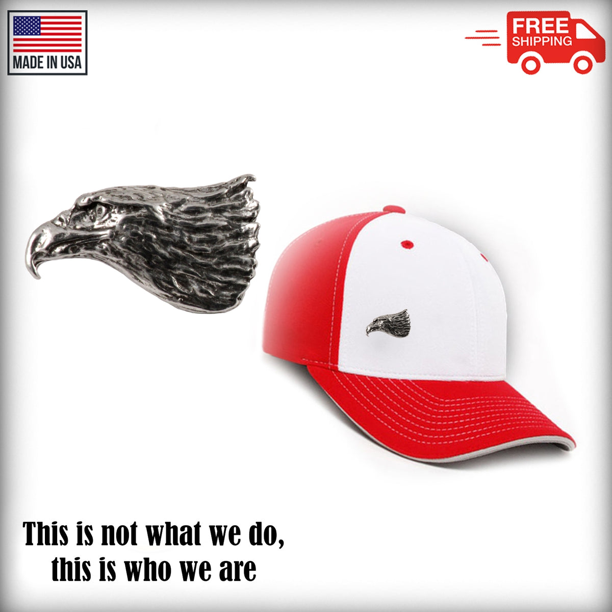 Bald Eagle Head Pin B050