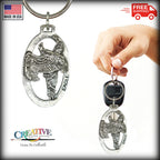 Bald Eagle Flying Keychain B051KC
