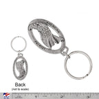 Eagle Head with Flag Keychain B052KC